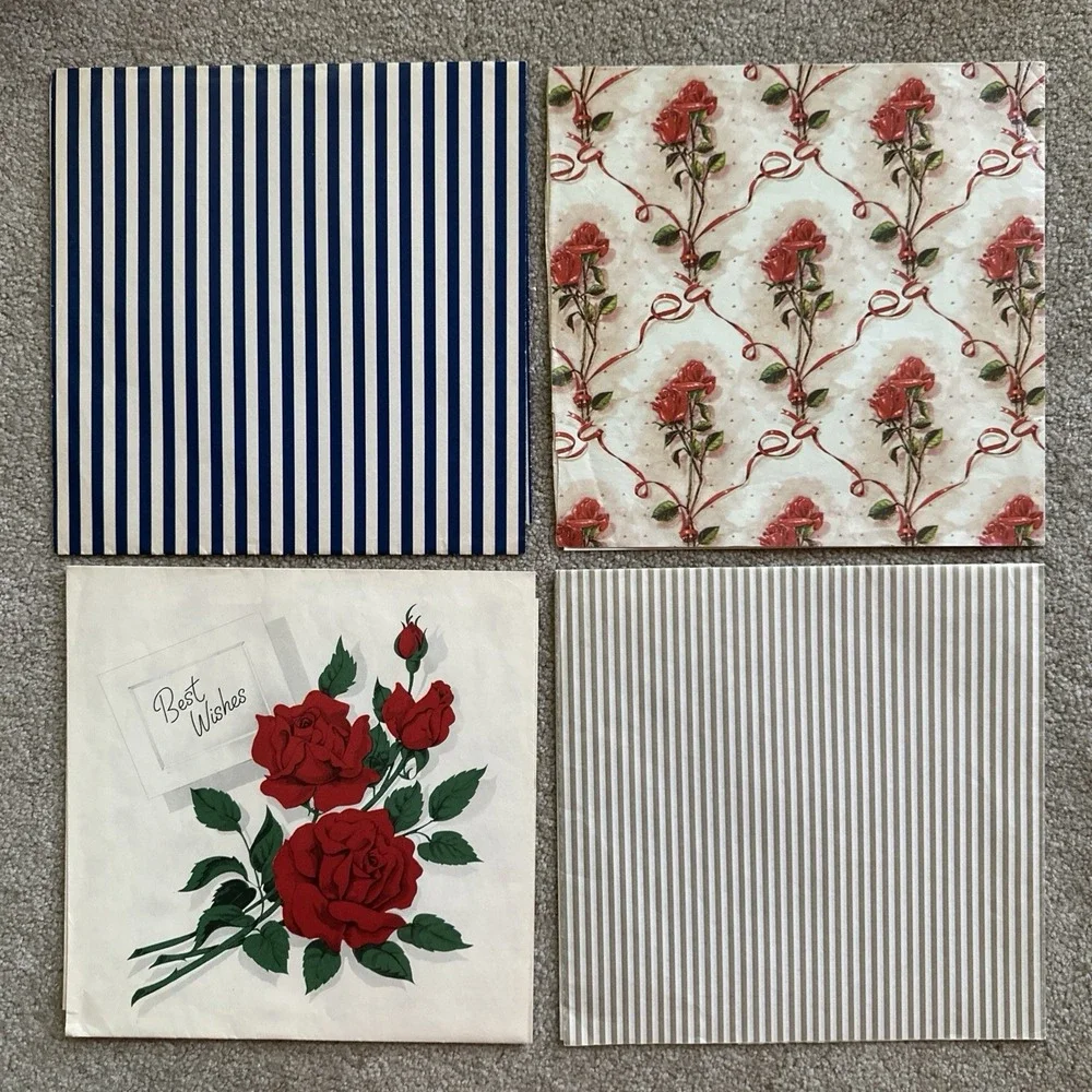 Vtg Lot 28 Full Sheets Wrapping‎ Paper All-Occasion 60's 70's 80's Plus Pieces